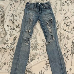 High waisted jeggings